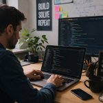 Focused Coder In A Modern Workspace 150x150